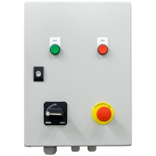 Assembled surface mounted Star - Delta motor control panel with switch disconnector, for 400VAC 11kW motor