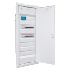Pre-assembled 36-module flush mounted 16 user group distribution panel with surge protection
