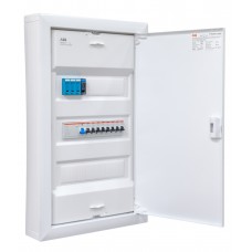 Pre-assembled 36-module surface mounted 8 user group distribution panel with surge protection